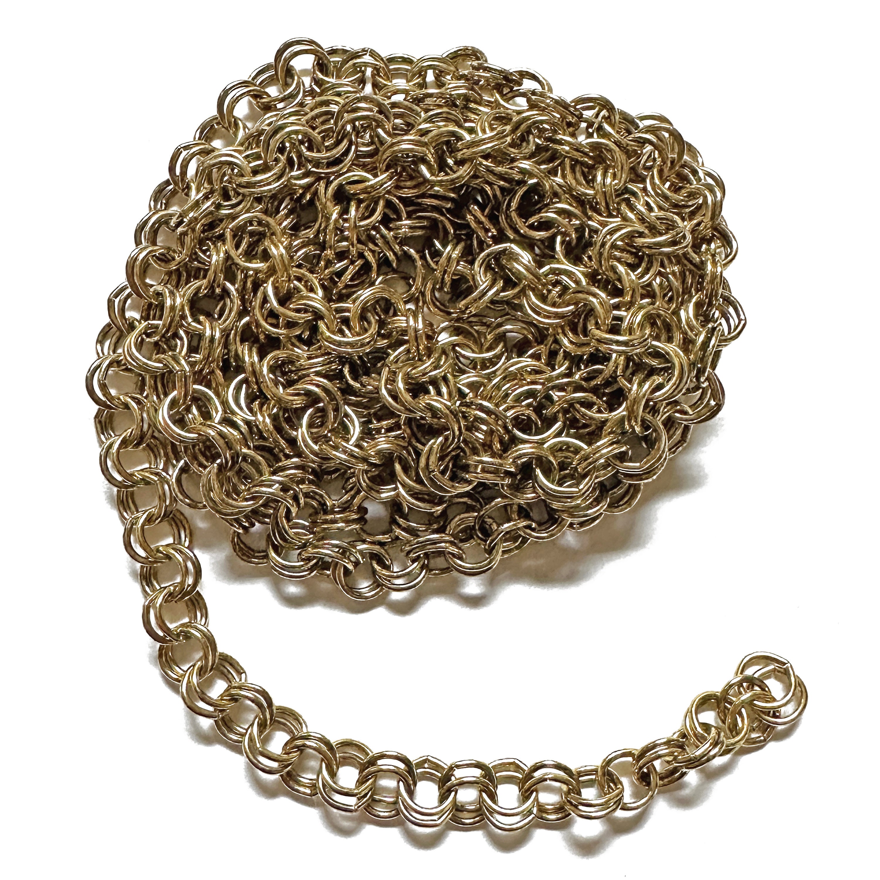 Antiqued Brass Curb Chain, 5mm, Unfinished, by The Foot