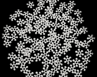 Bright Silver Satellite Spacer Beads, 150 Pieces, Silver Tone, Beading Supplies, 7mm, B&#39;sue Boutiques, Item03600
