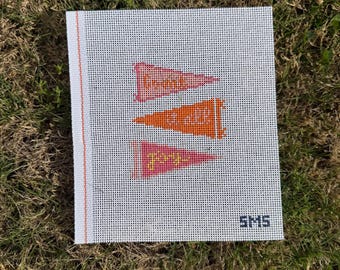 Christliche Nadelspitze Leinwand | Zähle Alle Freude | 13 Maschen | Farbenfrohes, Handgemaltes Design