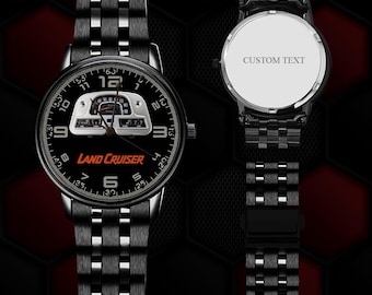 Personalisierte Land Cruiser Edelstahluhr für Unisex