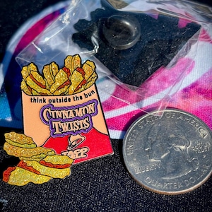 Taco Bell Hat Pins | Fast Food Collectible Pins, 16 Styles *see my other items for more Taco Bell pins* Cinnamon Twists