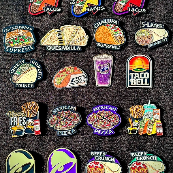 Taco Bell Baja Blast petspeldjes | Verzamelbare fastfoodspeldjes, 19 verschillende stijlen *bekijk mijn andere items voor meer Taco Bell-speldjes*