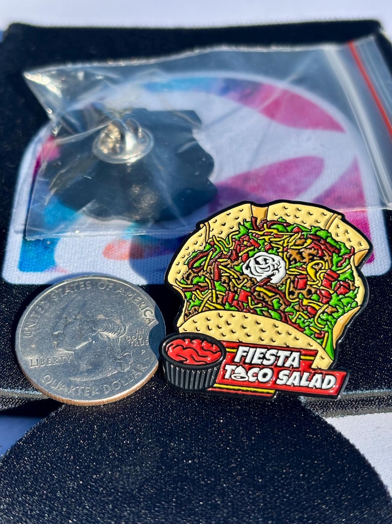 Taco Bell Hat Pins | Fast Food Collectible Pins, 16 Styles *see my other items for more Taco Bell pins* Taco Salad