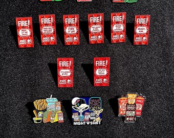 タコベル ファイヤーソースパケット ハットピンコレクション 17種類 ファストフード