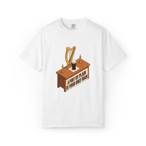 Guinness T-shirt: Garment-Dyed Cotton Pub Counter Harp Print image 2