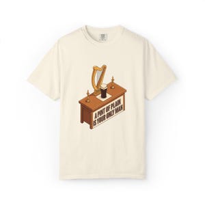 Guinness T-shirt: Garment-Dyed Cotton Pub Counter Harp Print image 3