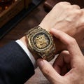 Men's Skeleton Mechanical Watch | Stainless Steel Band, Vintage Style Dial product logo