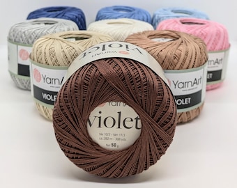 Fine Mercerized Cotton Yarn – Cotton Thread for Crochet, Lace & Summer Garments