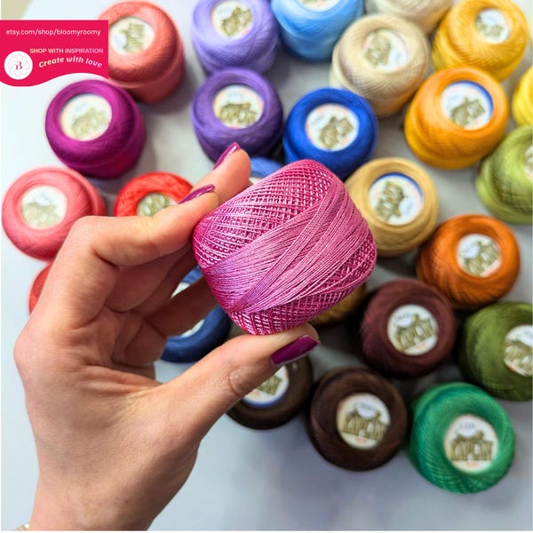 Silk Bead Cord Perlseide – 0.60mm x 160m per Ball – for Knotting Pearls, Gemstones, Crystals - Tatting, Fiber arts and Handicrafts Thread