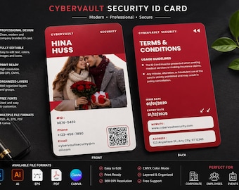 Professional ID Card Maker App | HTML, Canva, SVG Generator (Instant Download)