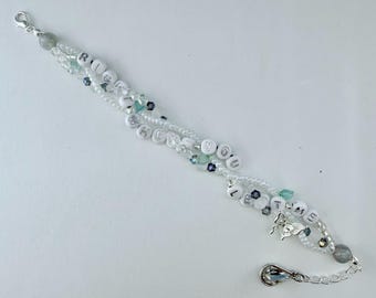 Solitude Era |  “Right where you left me” | Handmade beaded bracelet | Swiftie gift