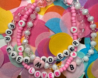 Custom Braided Bead Bracelet | Personalized Bracelet | Choose Your Words & Colors | Handmade Braided Bracelet | Swiftie Inspired Jewelry