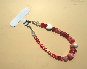 All Too Well | Handmade Beaded Phone Wristlet | Taylor Inspired | Swiftie Gift