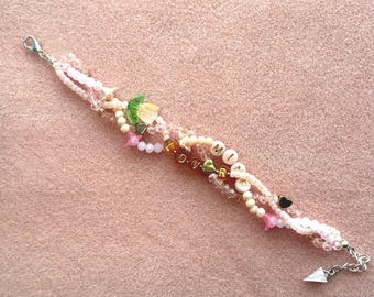 Romantic Era | Handmade Beaded Bracelet "Mine" & "Lover" Lyric Inspired Custom Jewelry | Swiftie Gift