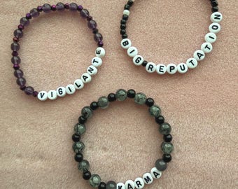 Venom Stack | Defiance Era Stack | Handmade Beaded Bracelet Stack | Friendship Bracelets | Taylor-Inspired Jewelry
