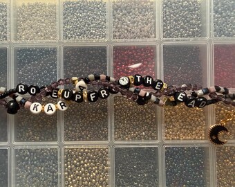 Defiance Era | “Karma” & “Rose Up From the Dead” | Handmade Custom Lyrics Inspired Bracelet | Swiftie Gift