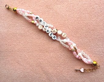 Romantic Era | "Forever” & “Always" | handmade beaded bracelet | Swiftie Gift