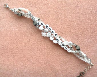 Solitude Era | Handmade Beaded Bracelet | Find Your Peace & Solitude | Swiftie Gift