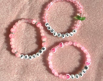 Ever After Stack | Romantic Era Stack | Handmade Beaded Bracelet Stack | Friendship Bracelets | Taylor-Inspired Jewelry