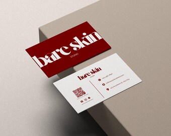 Plantilla de tarjeta de presentación para esteticista / Tarjetas de presentación para spa médico y salón de belleza / Marca de cuidado de la piel / Tarjetas de presentación personalizadas