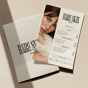 Price List Template | Esthetician Price List Canva Editable | Printable Beauty Salon & Med Spa Service Menu | Spa and Facial Treatment Menu
