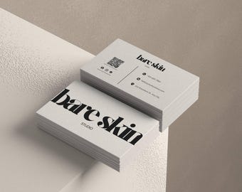 Esthetician Business Card Template | Editable Canva Skincare & Med Spa Business Card, Double Sided Printable