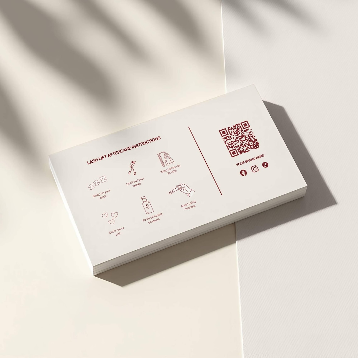 Lash Tech Business Cards