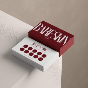 BONUSKARTEN MIT FOTO + Text personalisieren - 2-seitig - Kosmetik