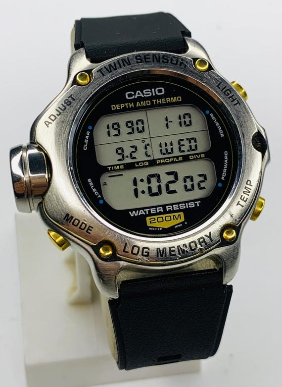 Vintage Casio Diver DEP-600 Twin Sensior Digital Men's Quartz