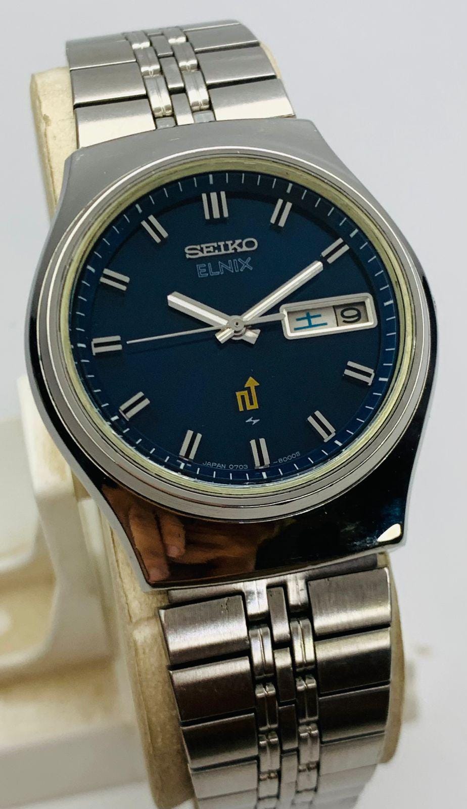 5/6迄​SALE【希少⭐️ビンテージ】SEIKO ELNIXエルニクス 青文字盤 Elnix - Etsy