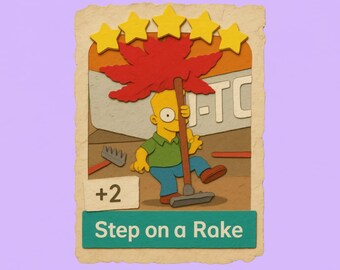 Step on a Rake - Monopoly_Go Sticker 5 Star Album ( fast sent )