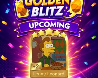 Golden Blitz Event - Monopoly_GO 5 Star Stickers - Fast Delivery ( Lenny Leonard )