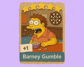 Barney Gumble - Monopoly_Go Sticker 5 Star Album ( fast sent )
