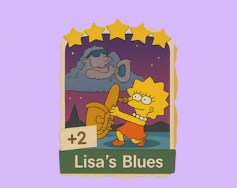 Lisa's blues - Monopoly_Go Sticker 5 Star Album ( fast sent )
