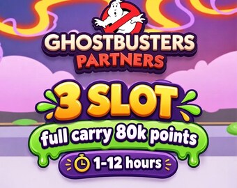 3x Slot - GHOSTBUSTERS PARTNERS - Monopoly_Go Partners Event (Full Carry Service)