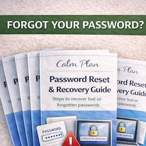 Forgot Your Password? | Senior Tech Help | Account Recovery Caregiver Printable Guide