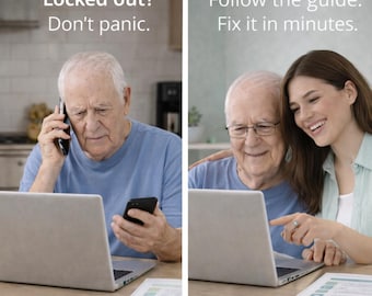 Forgotten Gmail Password | Senior Tech Help | Gmail Account Recovery Caregiver Printable Guide