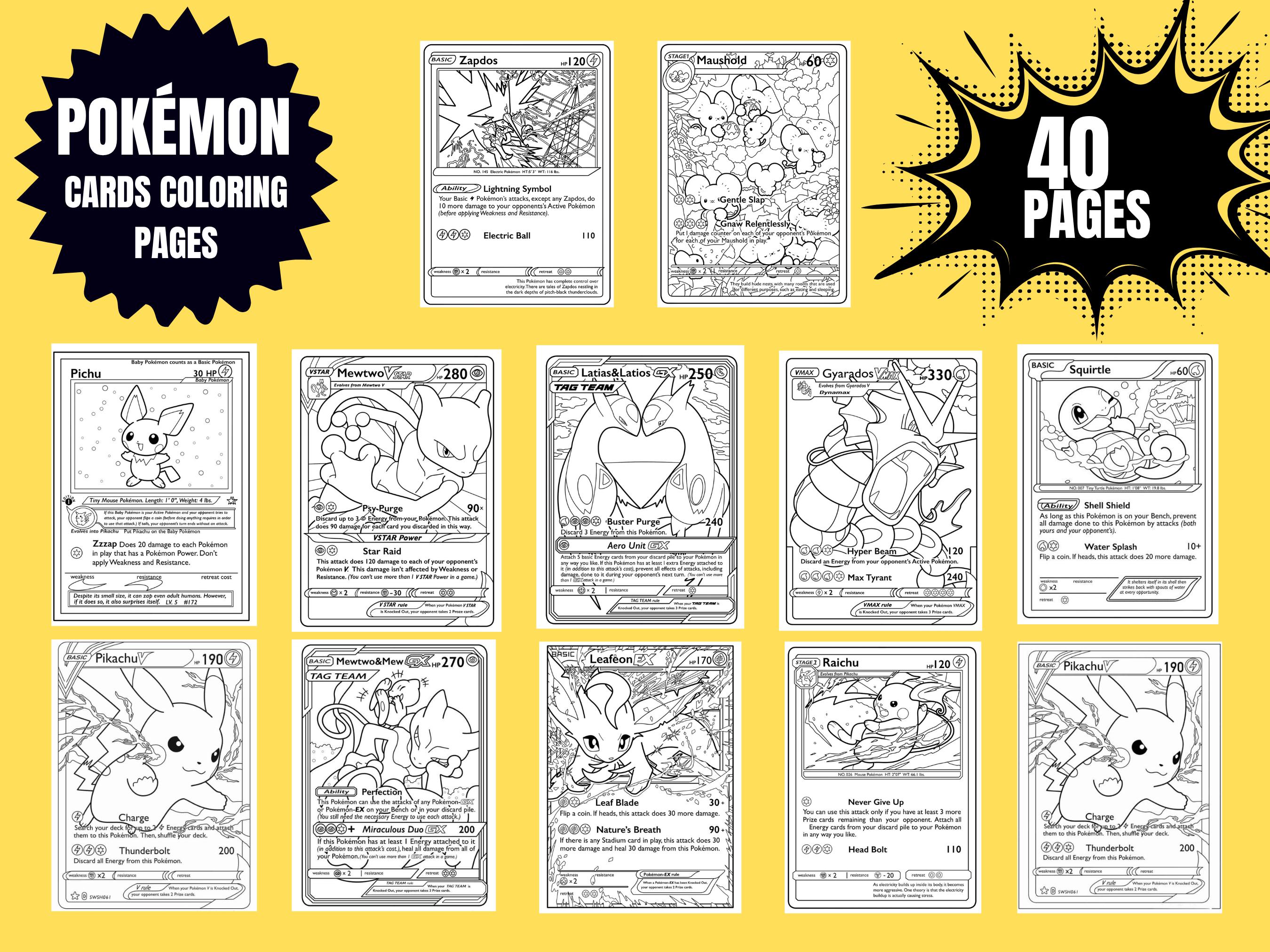 pokemon cards gx coloring pages 20 Raichu Coloring Pages (Free PDF Printables)