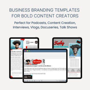 Edgy Grunge Business Branding Kit Canva – Media Press Kit, One Sheets, Email Signatures image 7