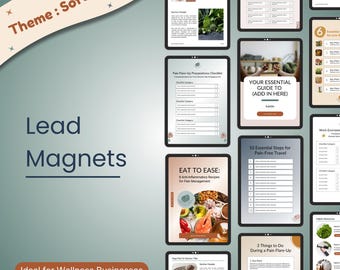Wellness Lead Magnet Templates Canva | Checklists, Guides, Ebook (Digital Download)
