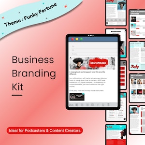 Edgy Grunge Business Branding Kit Canva – Media Press Kit, One Sheets, Email Signatures image 1