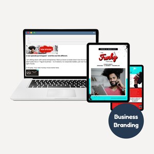 Edgy Grunge Business Branding Kit Canva – Media Press Kit, One Sheets, Email Signatures image 2