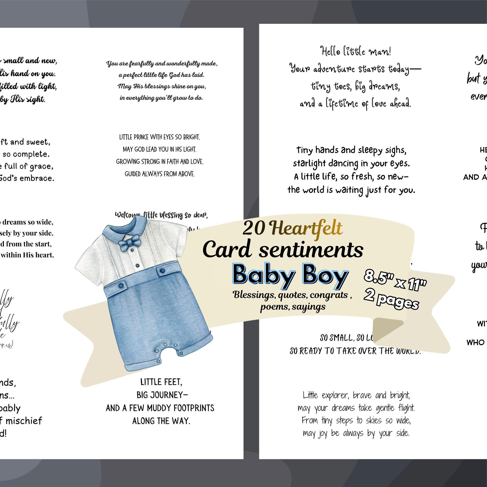 Baby Boy Sentiments , New Baby Blessings, Printable Congrats, Sayings ...