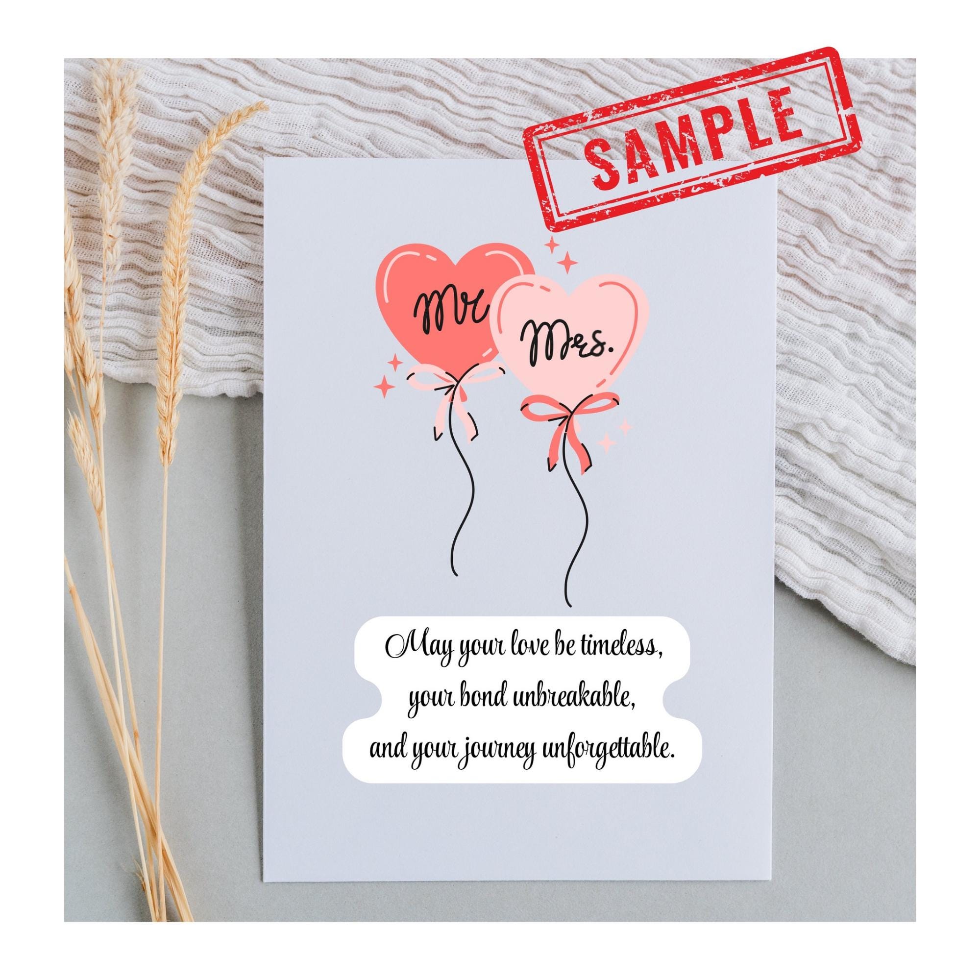 Wedding Sentiments Cards, Card Inserts, Printable Poems Quotes ...