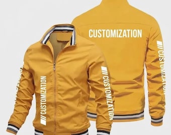 Chaqueta de motor de alto rendimiento de lujo – Bomber de carreras premium amarilla | Chaqueta deportiva con cremallera de estilo urbano | Camiseta y pasamontañas gratis