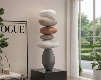 Nordic Abstract Sculpture – Minimalist Figurine for Modern Home Display