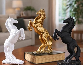 Abstract Horse Sculpture – Modern Minimalist Statue for Home & Office Decor