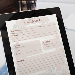 Crocheters' Digital Note: Keep Track of Your Projects Effortlessly