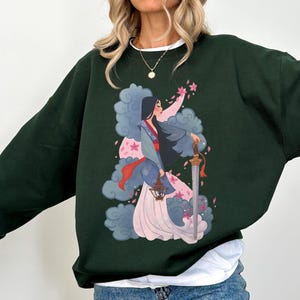 Disney Mulan Pół dziewczyna Pół wojowniczka Portret Kwiatowy png, Koszulka Mulan Princess, Magic Kingdom Disneyland Rodzinne wakacje 2026