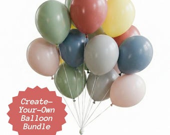 Kit de globos para decoración de fiestas de cumpleaños, exhibición de baby shower, suministros de colores personalizados, paquete de celebración de eventos DIY, guirnalda, crea la tuya propia